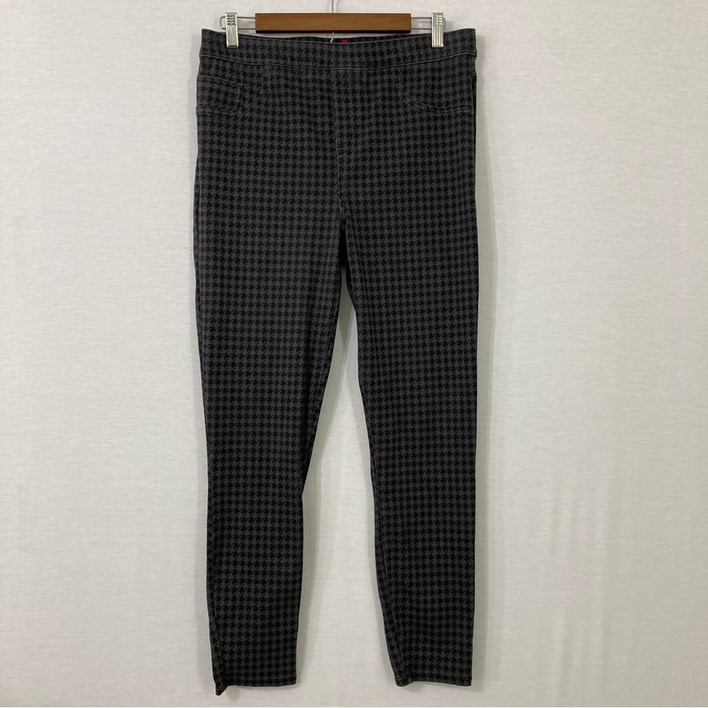 SPANX Black and Gray Houndstooth Pants